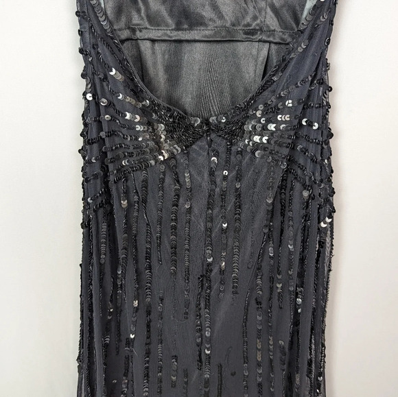 PRIMAVERA sz. 2 Full Sequined Open Back Prom Formal Pageant Mermaid DRESS GOWN - Picture 12 of 14